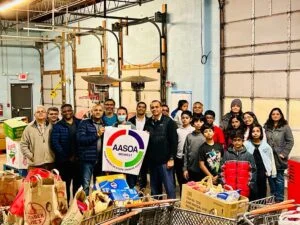 AASOA donation for food pantry